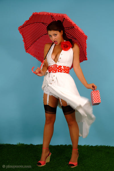 Amiee in Polka Dot Display  (photoset)