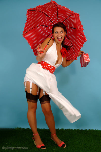 Amiee in Polka Dot Display  (photoset)