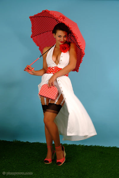 Amiee in Polka Dot Display  (photoset)