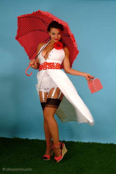 Amiee in Polka Dot Display  (photoset)