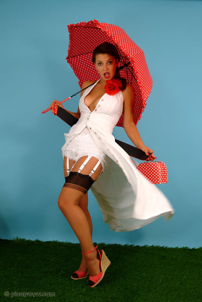 Amiee in Polka Dot Display  (photoset)