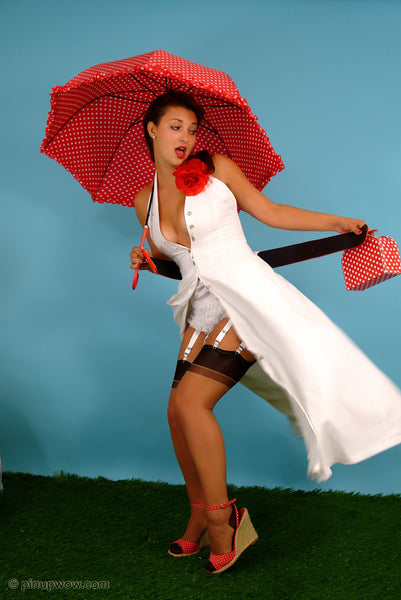 Amiee in Polka Dot Display  (photoset)