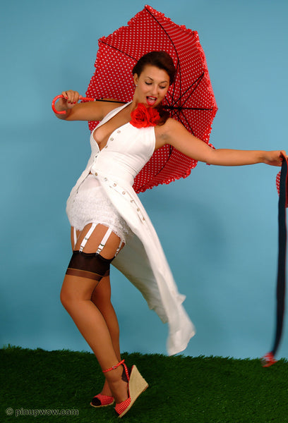 Amiee in Polka Dot Display  (photoset)