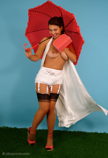 Amiee in Polka Dot Display  (photoset)