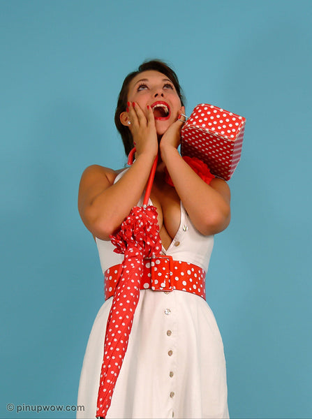 Amiee in Polka Dot Display  (photoset)