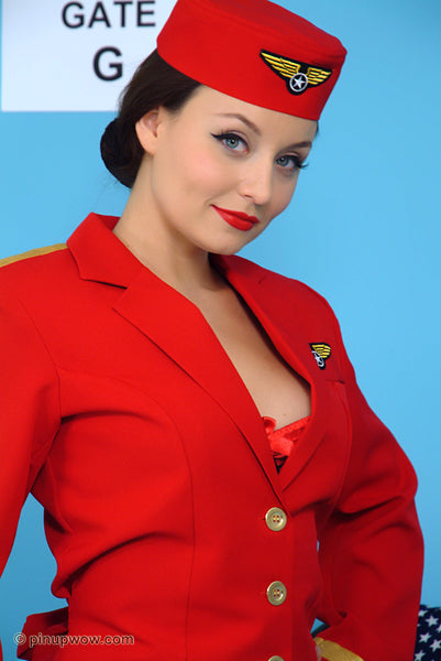 Carla in First Class  (photoset)