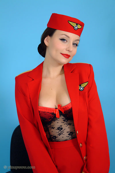 Carla in First Class  (photoset)