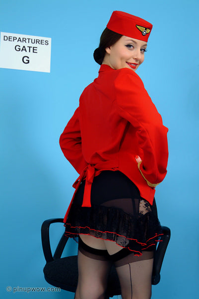 Carla in First Class  (photoset)