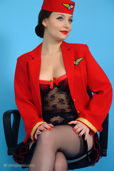 Carla in First Class  (photoset)