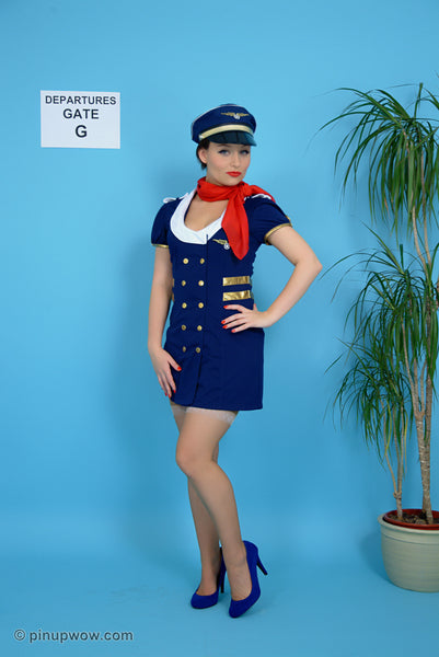 Pin-Up glamour photo of Carla in Fasten Your Belts - carla, soft girl, soft girl era, pinupwow