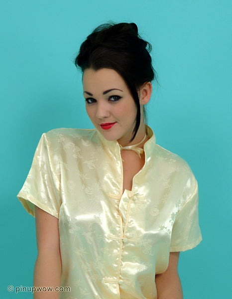 Pin-Up glamour photo of Jodie in Christmas Stockings - Jodie, Jodie gasson, pyjamas, christmas