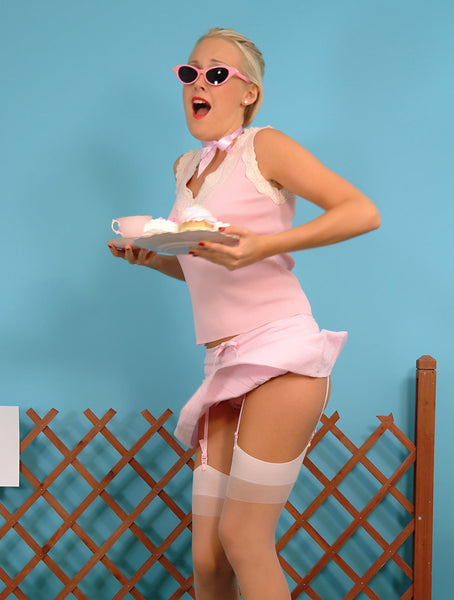 lucy-anne brooks miniskirt summer striptease fantasy
